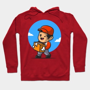 Courier Shipping Package Cartoon Hoodie